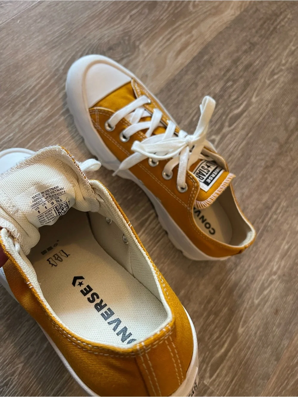 Converse Mustard Yellow Platforms!!